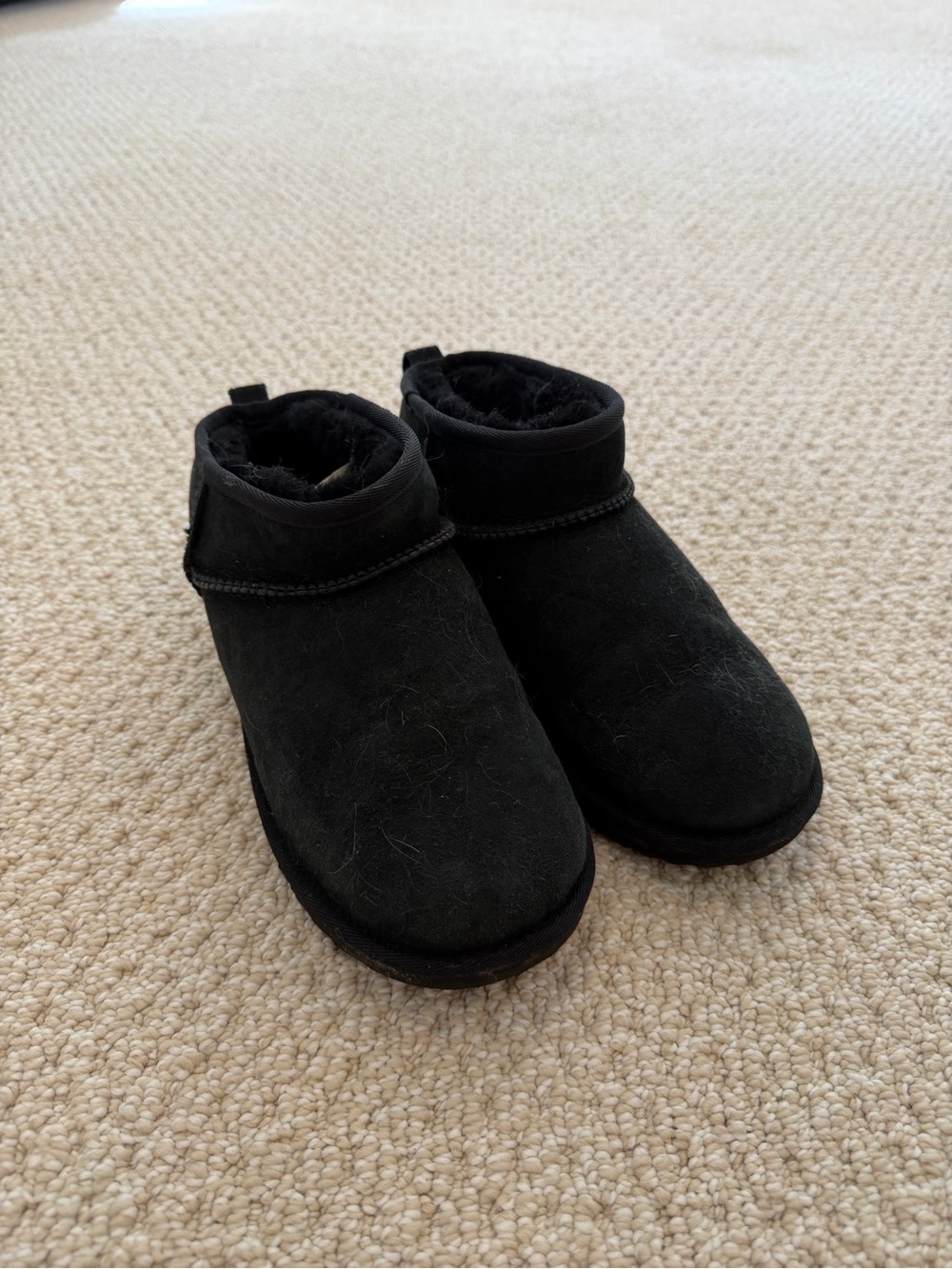 UGG Black Classic Cozy Ankle Booties